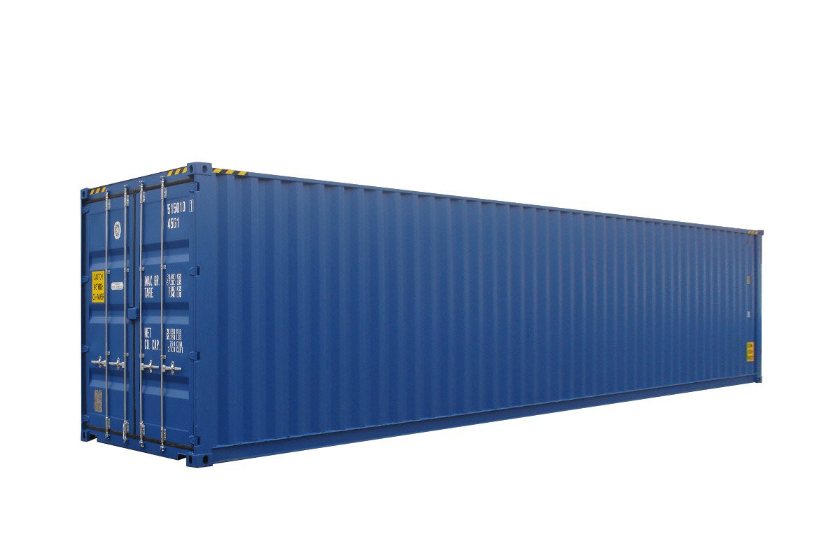Contentor palete High Cube usado de 40 pés de largura