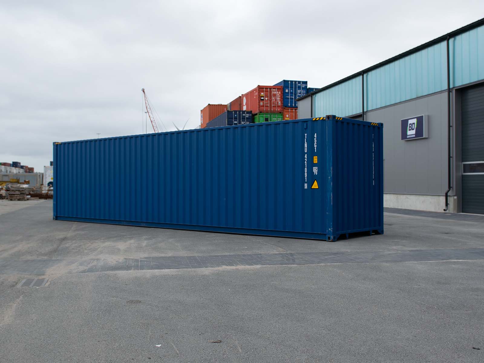 Contentor palete High Cube usado de 40 pés de largura