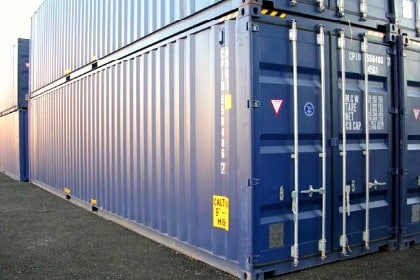 Contentor palete High Cube usado de 40 pés de largura