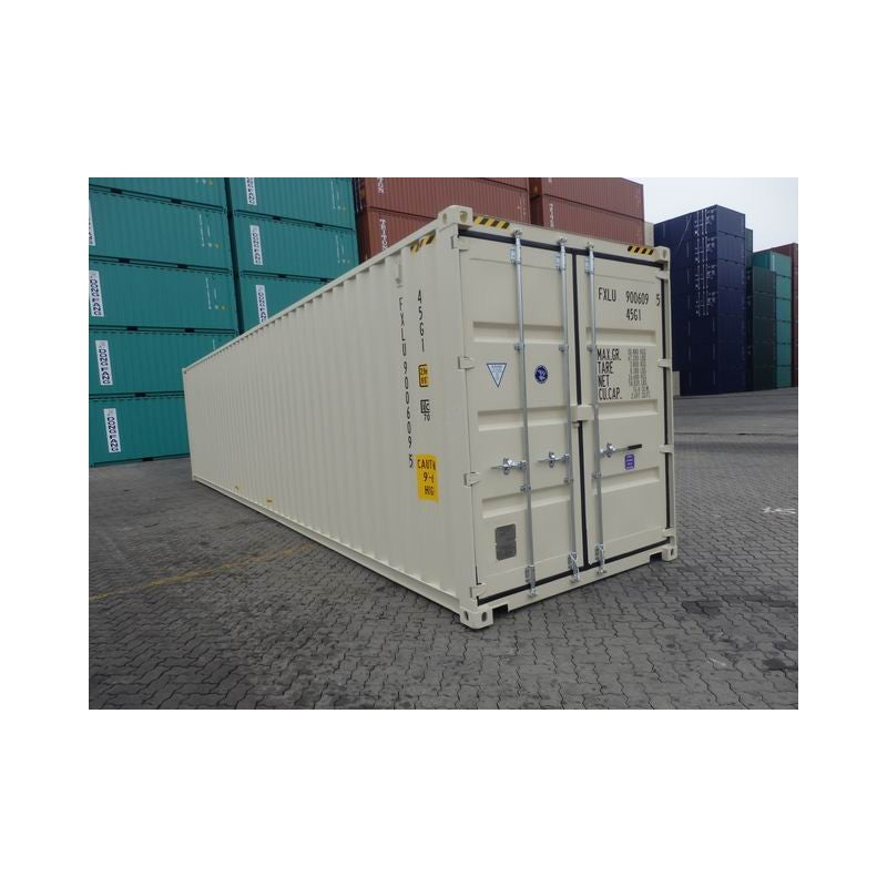 Novo contentor paletizado High Cube de 40 pés de largura