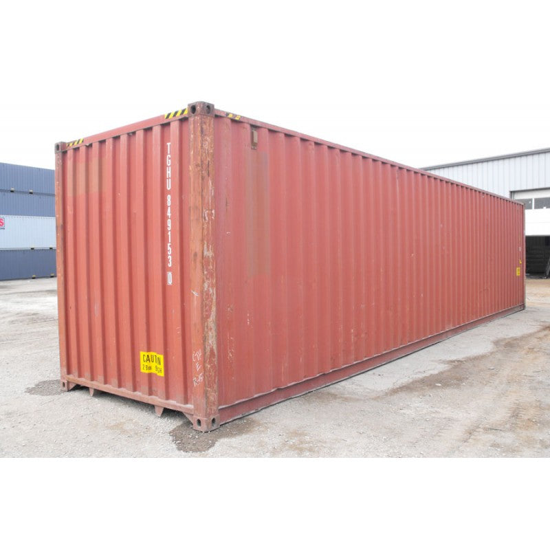 Contentor paletizado High Cube usado de 45 pés